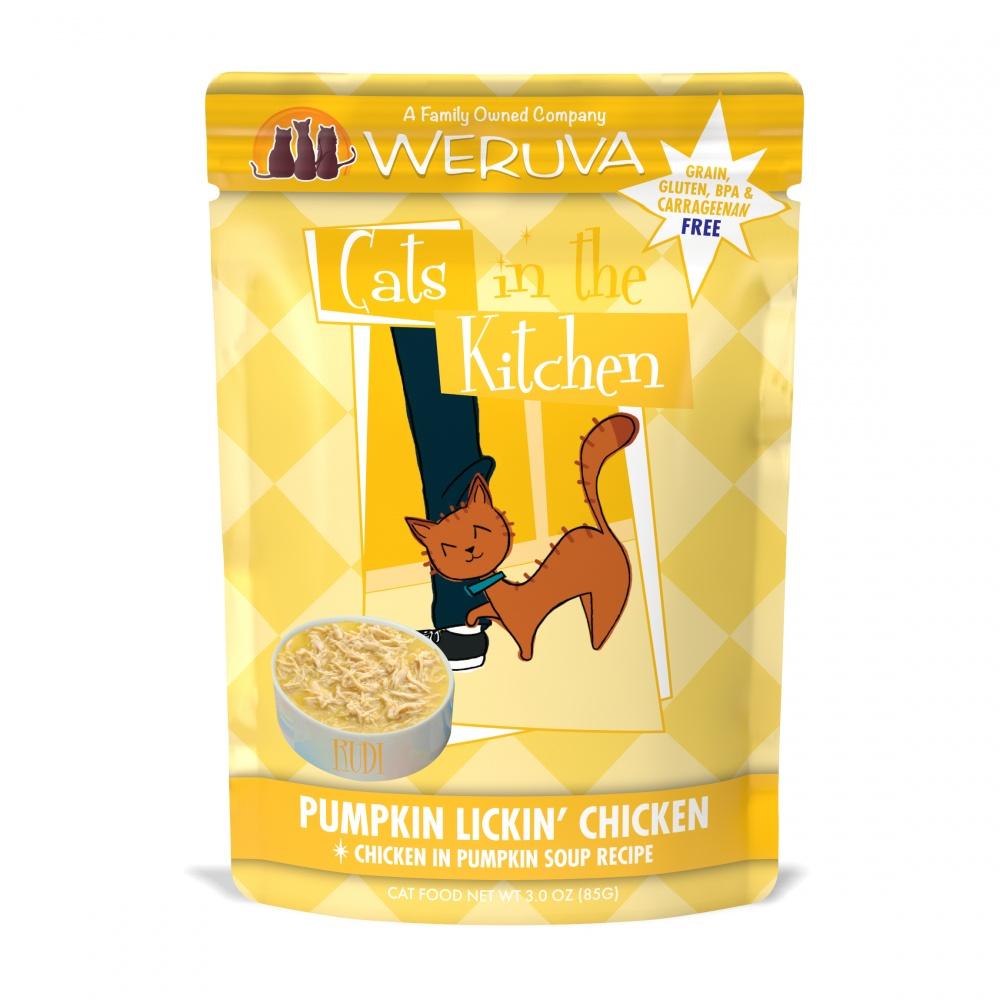 Weruva Cats In the Kitchen Pumpkin Lickin Chicken Pouches Wet Cat