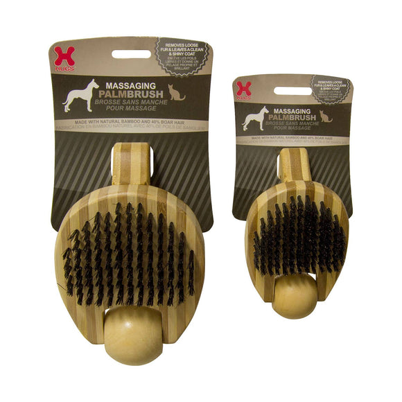 Hugs Pet Products Massaging Pet Palm Brush: Large