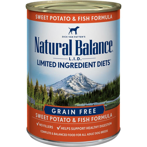 Natural Balance L.I.D. Limited Ingredient Diets Fish and Sweet Potato Canned Dog Food