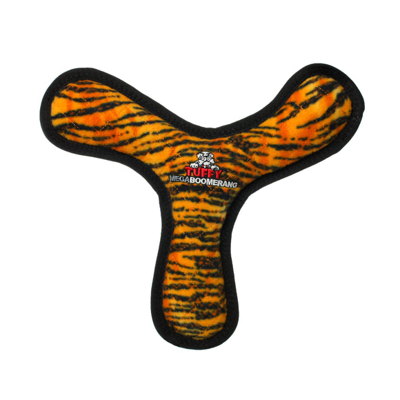 Tuffy Mega Boomerang Tiger, Durable, Tough, Squeaky Dog Toy