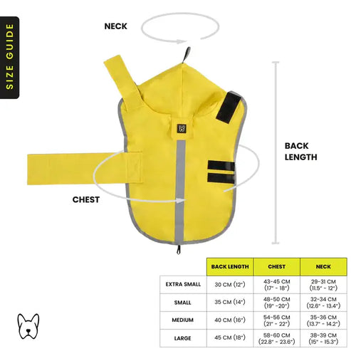 NANDOG Dog Rain Coat Sport Collection: Medium