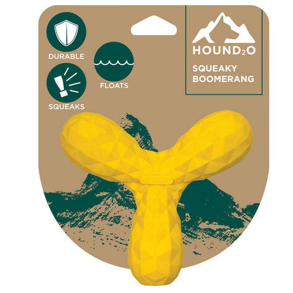 Hound2O Squeaky Boomerang Dog Toy