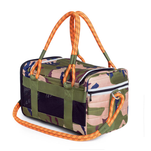 OUT-OF-OFFICE PET CARRIER PRO EDITION: BLACK CAMO / BLACK / LARGE - UP TO 25LBS