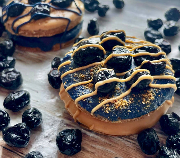 Blueberry Buckle Bites dog treats