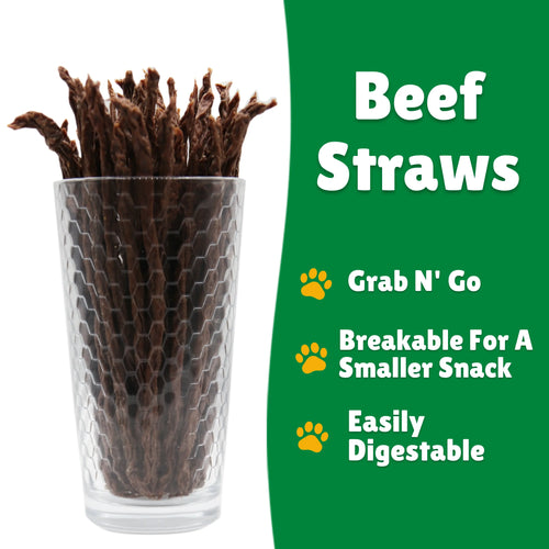 BEEF STRAWS: 5 oz. Jar