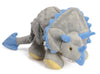 GoDog Dinos Frills Triceratops w/Chew Guard Toy Grey Large