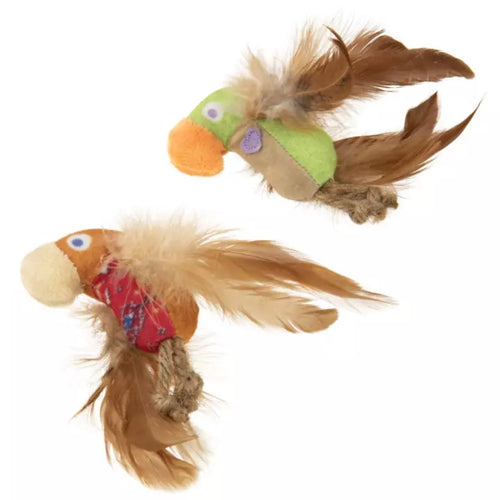 Petlinks® Instincts Love Mates™ Feathery Plush HappyNip™ Silvervine & Catnip Bird Cat Toys