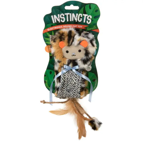 SmartyKat Instincts Looney Lion Heart™ HappyNip® Electronic Sound Cat Toy