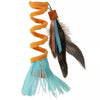 Petlinks® Instincts Crazy Coil™ Springy Cat Toy with Fringe and Detachable Feather Cat Toy