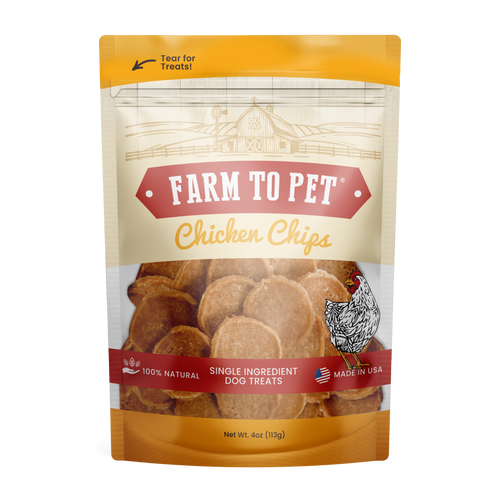 Chicken Chips Dog Treats: 4oz