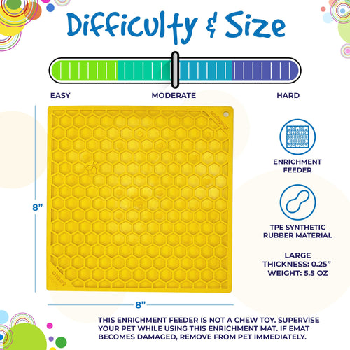 SodaPup Honeycomb Design Emat Enrichment Lick Mat