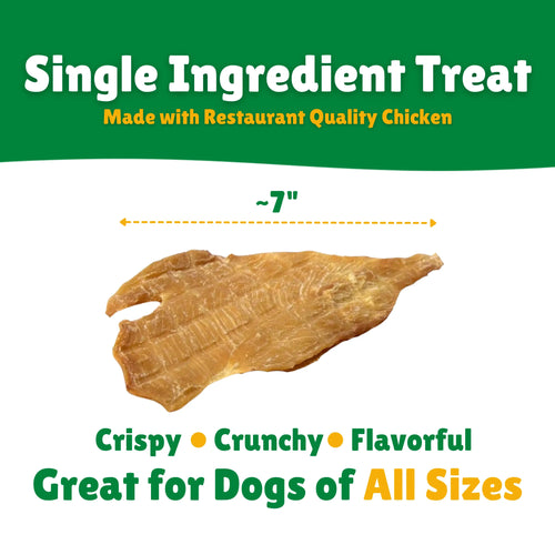 Chicken Jerky Fillets - One (1) Pound Bulk