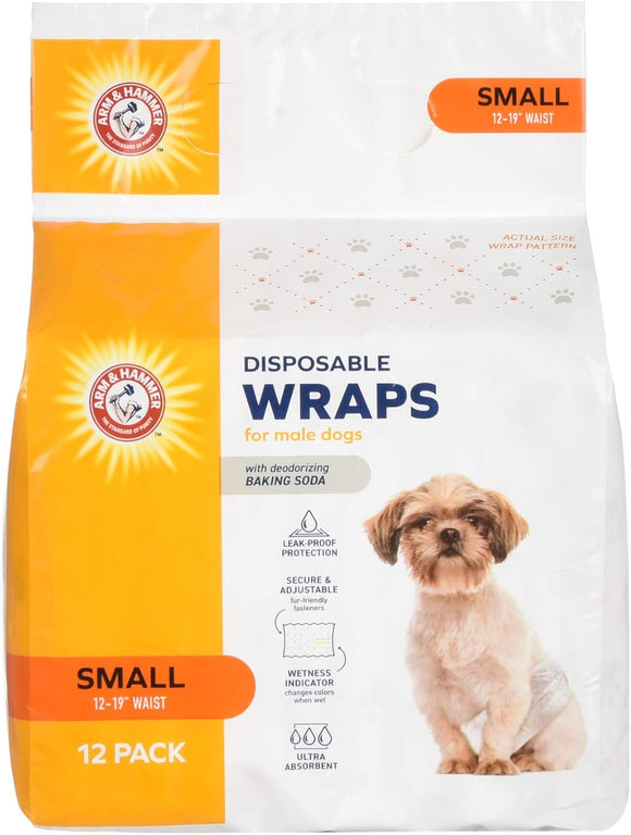 Arm & Hammer Male Dog Wraps Small