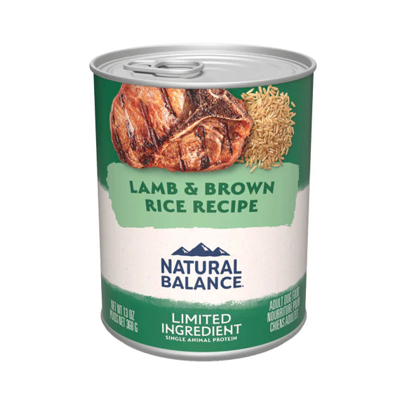 Natural Balance Limited Ingredient Lamb & Brown Rice Recipe Paté Dog Food