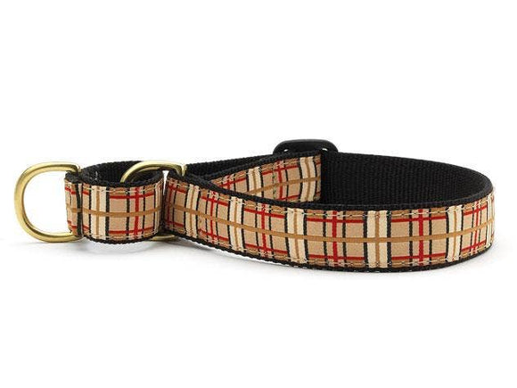 Up Country Plaid Martingale Dog Collar: Large / Wide