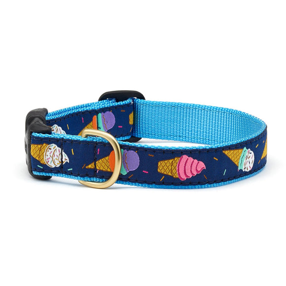 Ice Cream Dog Collar: Small / Wide