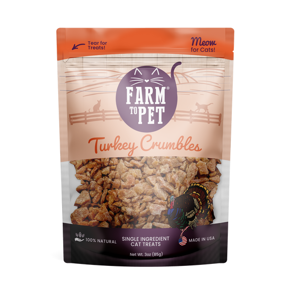 Turkey Crumbles for Cats