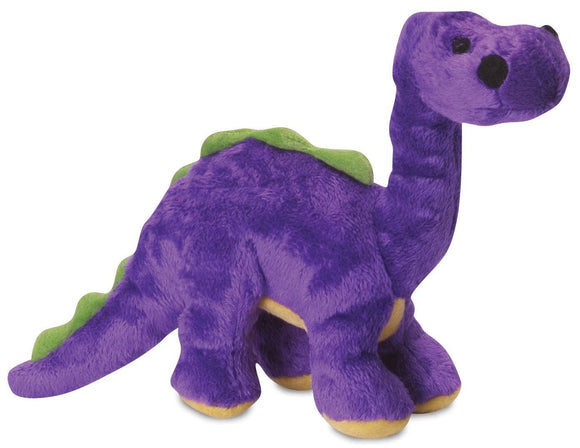 GoDog Dinos Bruto w/Chew Guard Plush Dog Toy Purple Small