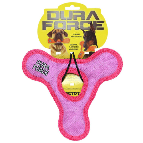 DuraForce JR Triangle Ring - Pink, Durable, Squeaky Dog Toy