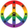 Imagine This Magnet Peace Dog Rainbow, Small