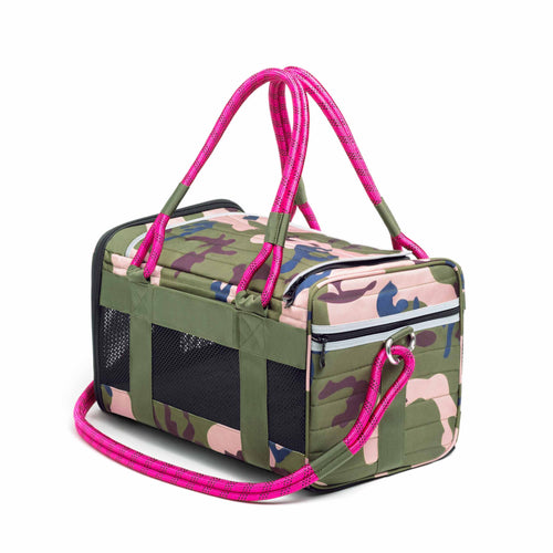 OUT-OF-OFFICE PET CARRIER PRO EDITION: BLACK CAMO / BLACK / LARGE - UP TO 25LBS