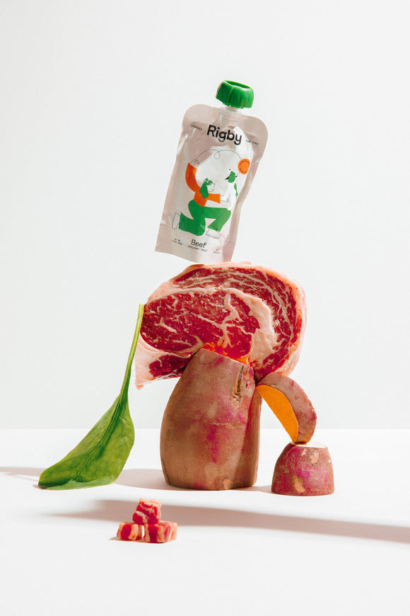 Organic Beef Squeeze Pouch for Dogs - 6 Pack