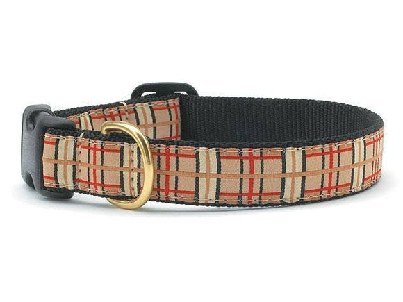 Up Country Plaid Dog Collar: Small / Wide