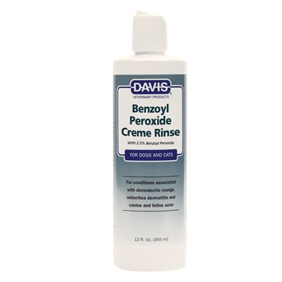 DAVIS BENZOYL PEROXIDE CREME RINSE, 12 OZ.