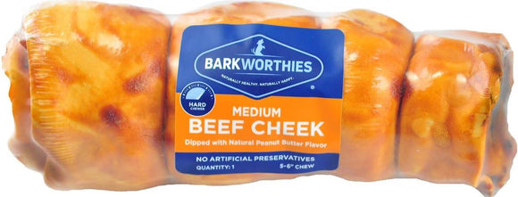 Barkworthies Beef Cheek Dipped Peanut Butter Dog Treat