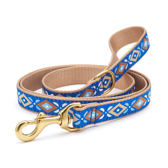 Up Country Aztec Blue Dog Lead