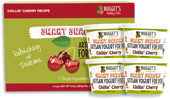 Nugget's Healthy Eats Frozen Smart Snacks Artisan Yogurt Chillin’ Cherry for Dogs (3.5 oz)