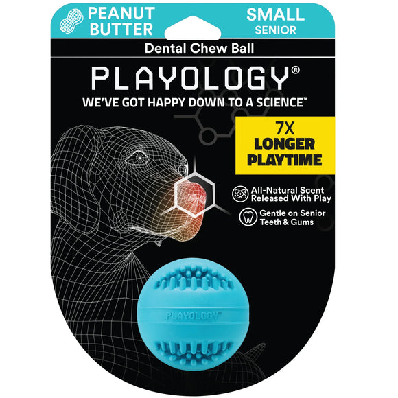 Playology Dental Chew Ball Dog Toy