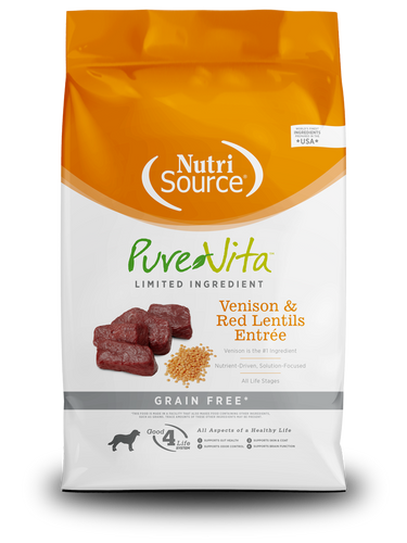 NutriSource® PureVita™ Limited Ingredient Venison & Red Lentils Entrée Dog Food