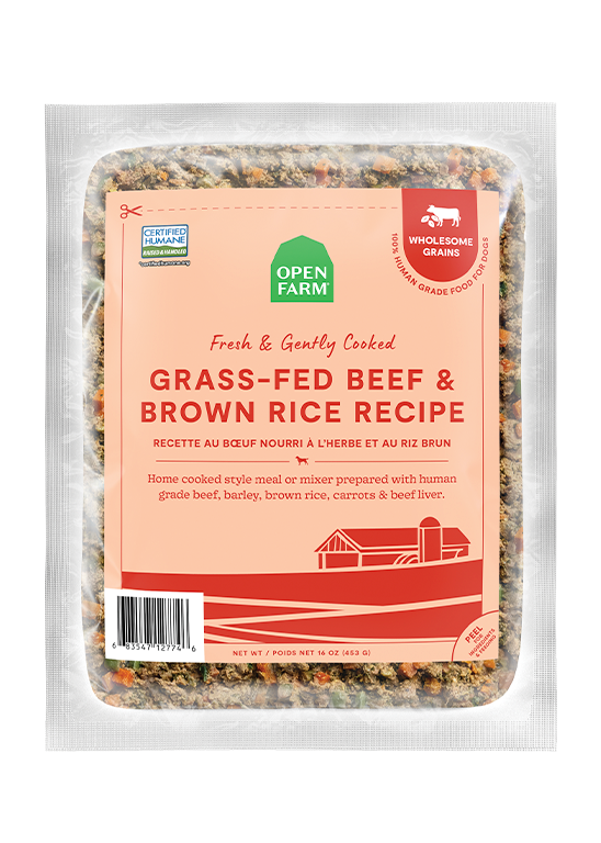 Open Farm Grass-Fed Beef & Brown Rice Gently Cooked Recipe Wet Dog Food (96 oz (6 x 16 oz))