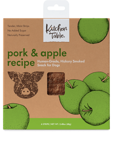 Kitchen Table Smoked Snack Box Pork & Apple Recipe (2.4 oz - 6 Strips)