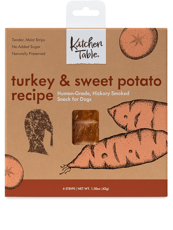 Kitchen Table Smoked Snack Box Turkey & Sweet Potato Recipe (1.5 oz - 6 Strips)