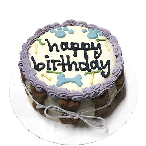 Bubba Rose Biscuit Purple Birthday Cake for Dogs (Shelf-Stable)