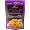 Wellness CORE Simply Shreds for Dogs Shredded Boneless Chicken, Wild Salmon & Pumpkin Recipe in Broth