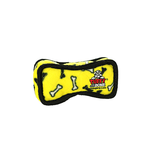 Tuffy® Jr. Bone2 Yellow Dog Toy (Yellow)