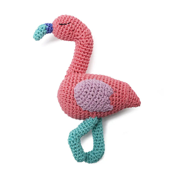 Dogo Pet Flamingo Crochet Dog Toy (4