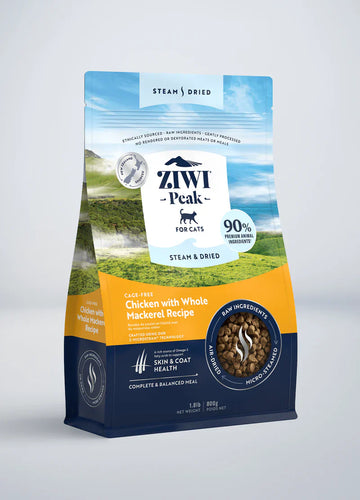 ZIWI® Peak  Steam & Dried Chicken with Whole Mackerel Recipe for Cats