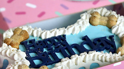 Dog Cakes | Dog Birthday Cakes | Bone Cake (9 inch Blue)