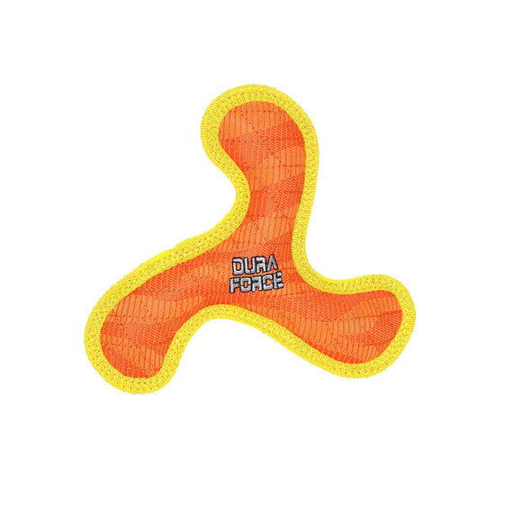 DuraForce Jr Boomerang - Orange, Durable, Squeaky Dog Toy