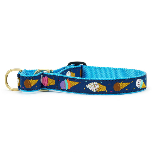 Ice Cream Martingale Dog Collar: XL / Wide