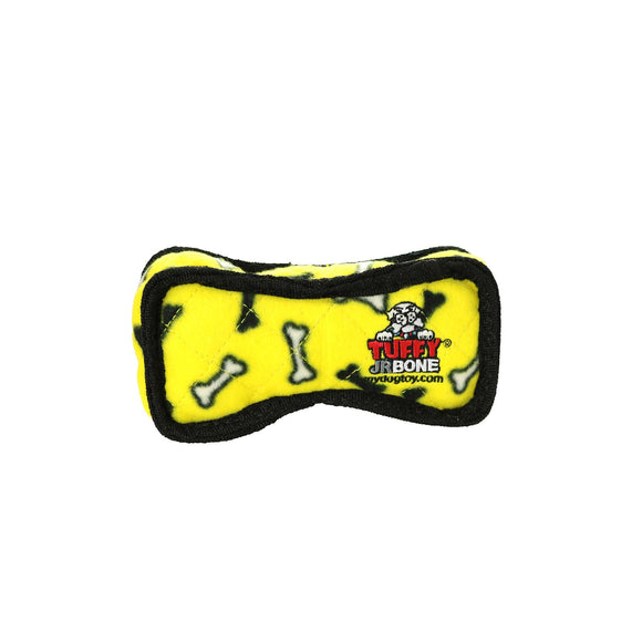 Tuffy Jr Bone 2 - Yellow, Durable, Tough, Squeaky Dog Toy