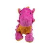 GoDog Dragons Squeaky Plush Dog Toy Pink Small