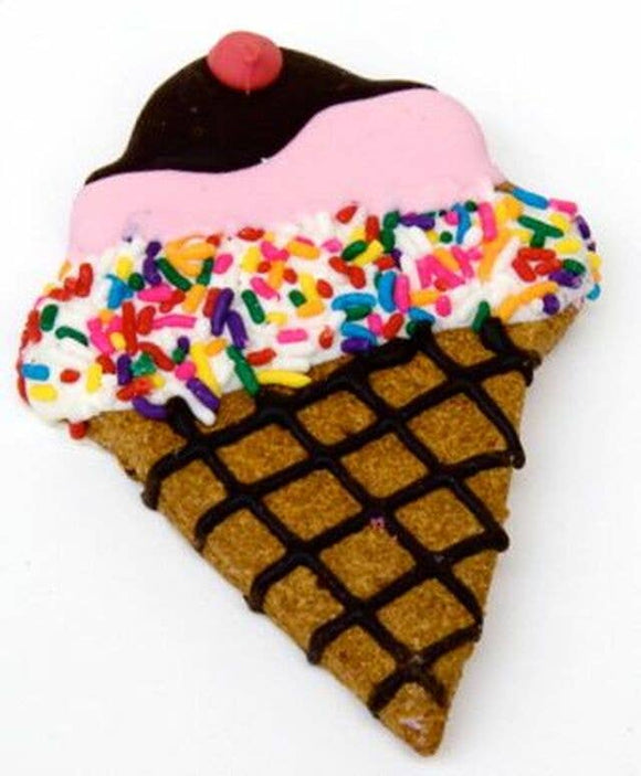Ice Cream Cone Pink Sundae - Dog Treat