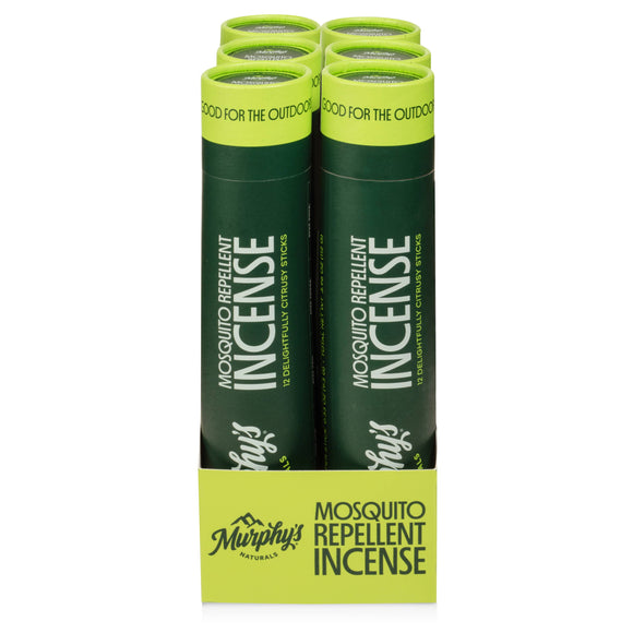 Mosquito Repellent Incense Sticks - Display of 6 Tubes