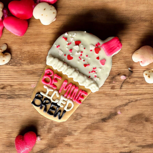 Be Mine Iced coffee brew dog treats