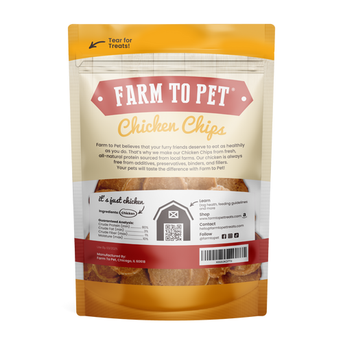 Chicken Chips Dog Treats: 4oz